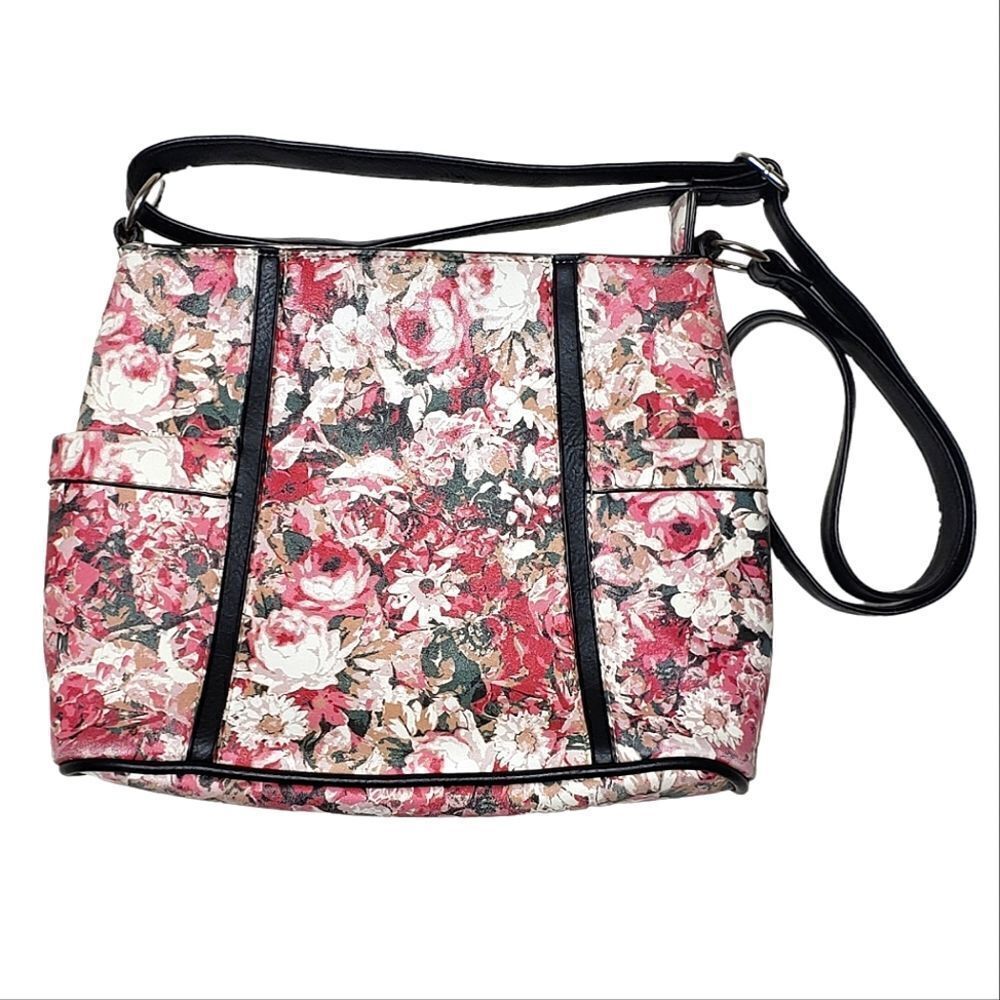 Nicole Miller Floral Crossbody Purse